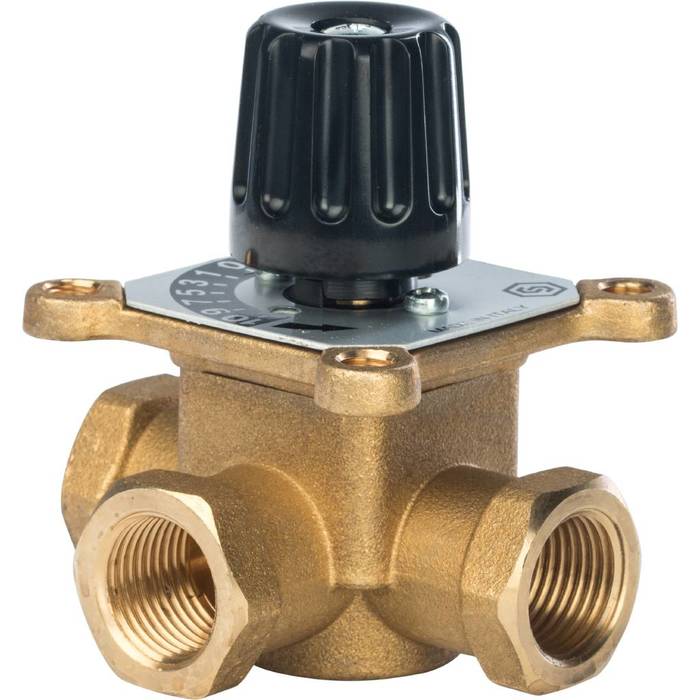 Смесительный клапан STOUT 1/2 KVs 2,5 м3/ч клапан смесительный stout svm 0013 012501 1 1 1 2” трехходовой kvs 8