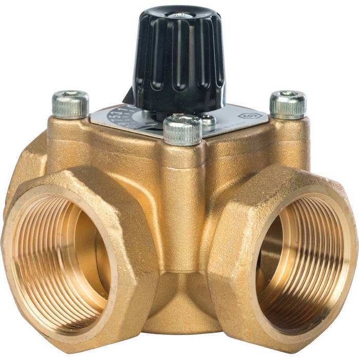 Смесительный клапан STOUT 1 1/2 KVs 26 м3/ч клапан смесительный stout svm 0003 012502 1 трехходовой kvs 12