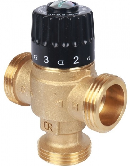 Смесительный клапан STOUT 1 1/4 НР 30-65°С KV 3,5 сервопривод stout svm 0005 230016
