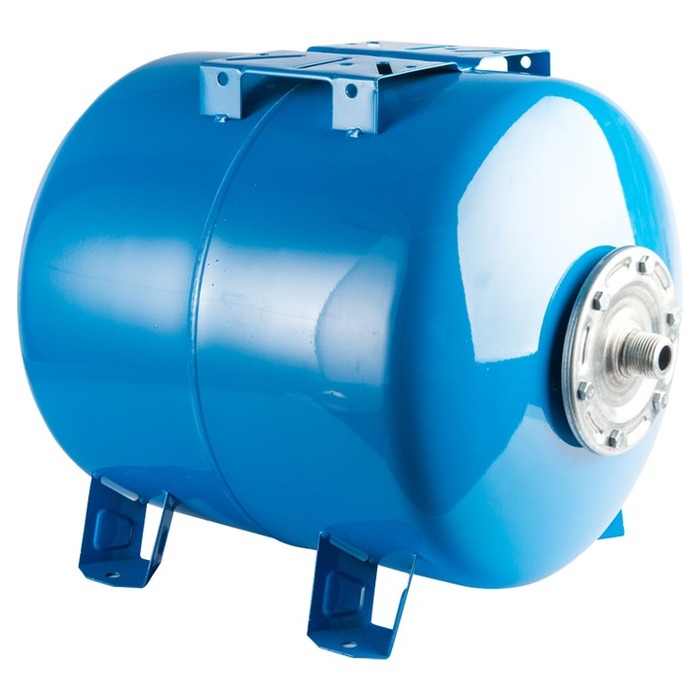 Гидроаккумулятор STOUT 200л/10бар горизонтальный (STW-0003-000200), цвет синий