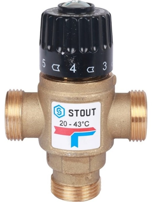 Смесительный клапан STOUT смесительный термостатический клапан stout