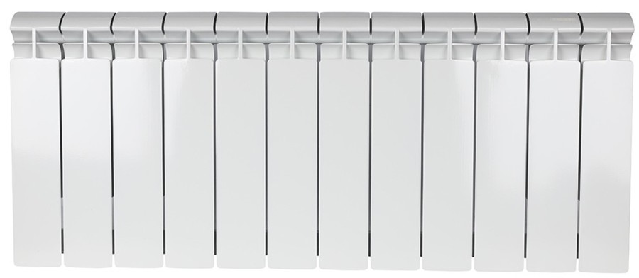 Алюминиевый радиатор STOUT ALPHA 350 12 секций (SRA-2310-035012), цвет белый STOUT ALPHA 350 12 секций (SRA-2310-035012) - фото 2