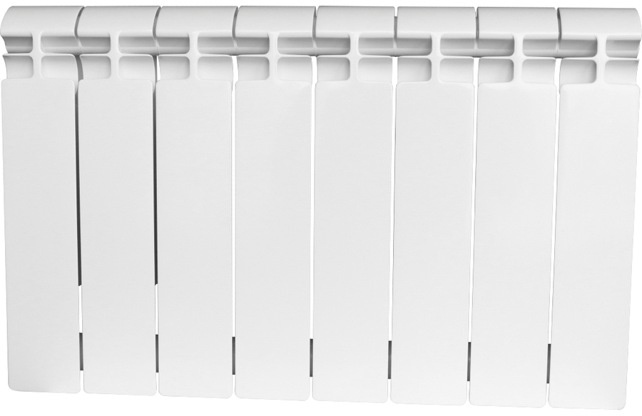 Алюминиевый радиатор STOUT ALPHA 350 8 секций (SRA-2310-035008), цвет белый STOUT ALPHA 350 8 секций (SRA-2310-035008) - фото 2