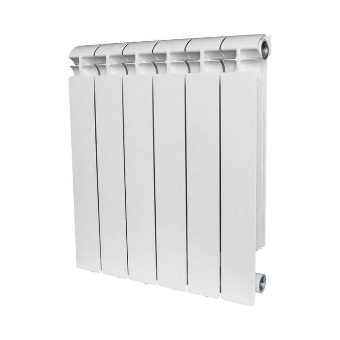 Алюминиевый радиатор STOUT ALPHA 500 6 секций, цвет белый - фото 1