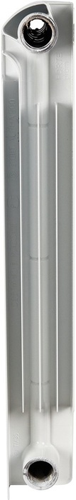 Алюминиевый радиатор STOUT ALPHA 500 12 секций, цвет белый - фото 5