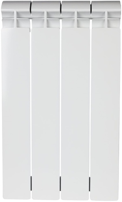 Алюминиевый радиатор STOUT ALPHA 500 4 секции, цвет белый - фото 2