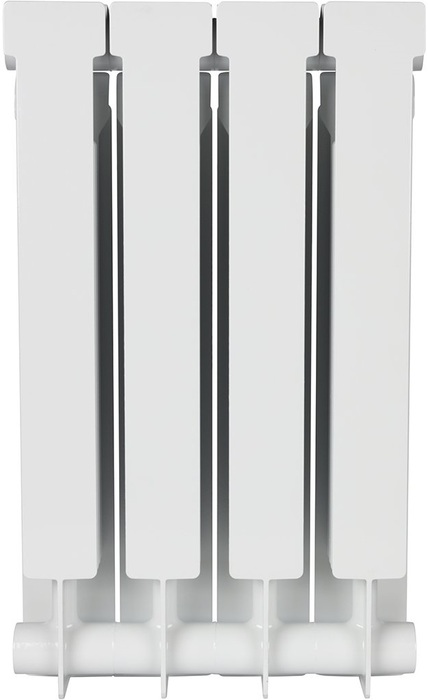 Алюминиевый радиатор STOUT ALPHA 500 4 секции, цвет белый - фото 3