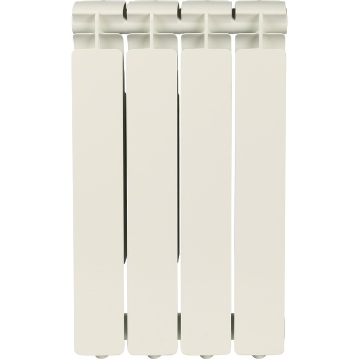 Алюминиевый радиатор STOUT BRAVO 500 4 секции, цвет белый - фото 2
