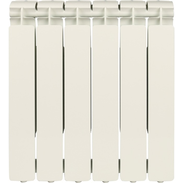 Алюминиевый радиатор STOUT BRAVO 500 6 секций, цвет белый - фото 2