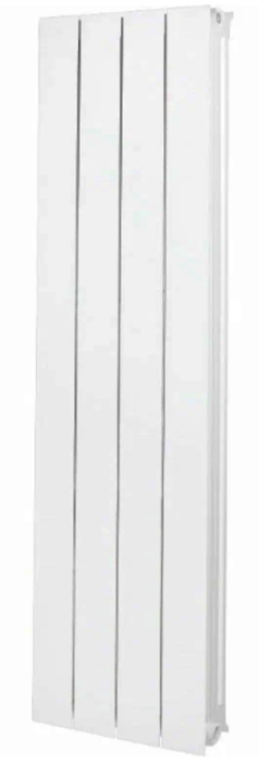 Алюминиевый радиатор STOUT Oscar 1800 4 секции (RAL 9010), цвет белый