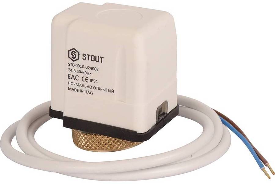 Сервопривод STOUT STE-0010-024002 сервопривод stout ste 0010 024001 электротермический 24 в компактный нормально закрытый