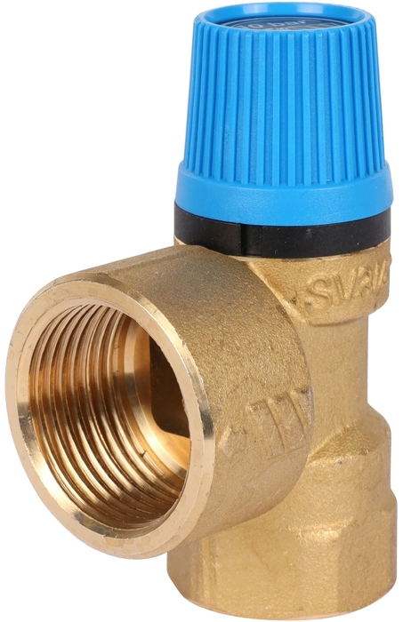 Предохранительный клапан STOUT когтерез боковой средний эргономичный отверстие 11 мм голубой с белым
