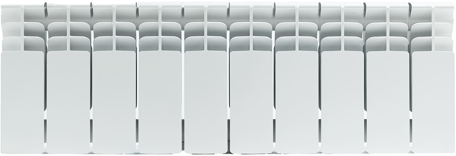 Биметаллический радиатор STOUT Titan 200 б/п 9 секции (SRB-3310-020009), цвет белый STOUT Titan 200 б/п 9 секции (SRB-3310-020009) - фото 1