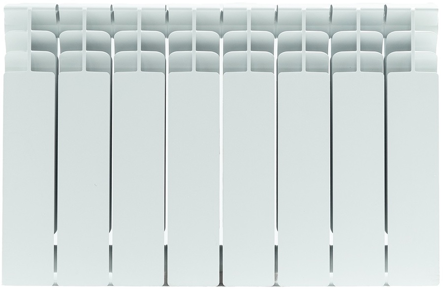 Биметаллический радиатор STOUT Titan 350 б/п 8 секции (SRB-3310-035008), цвет белый STOUT Titan 350 б/п 8 секции (SRB-3310-035008) - фото 1