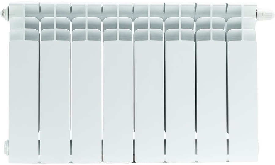 Биметаллический радиатор STOUT Titan 350 н/п 10 секции (SRB-3320-035010), цвет белый