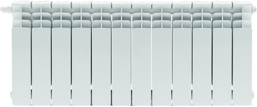 Биметаллический радиатор STOUT Titan 350 н/п 11 секции (SRB-3320-035011), цвет белый