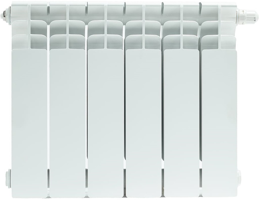 Биметаллический радиатор STOUT Titan 350 н/п 7 секции (SRB-3320-035007), цвет белый
