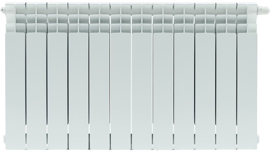 Биметаллический радиатор STOUT Titan 500 н/п 12 секции (SRB-3320-050012), цвет белый STOUT Titan 500 н/п 12 секции (SRB-3320-050012) - фото 1