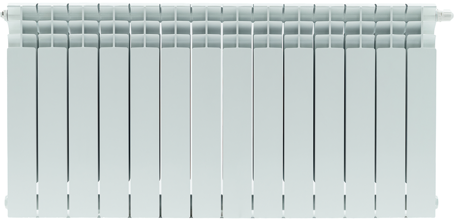 Биметаллический радиатор STOUT Titan 500 н/п 14 секции (SRB-3320-050014), цвет белый