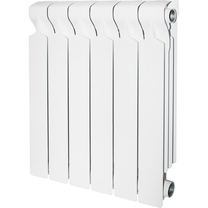 Алюминиевый радиатор STOUT VEGA 500 7 секций, цвет белый - фото 1