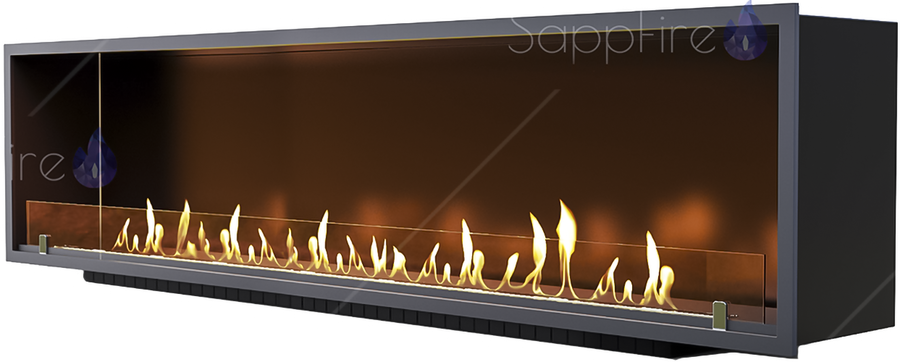 

Настенный биокамин Sappfire, Черный, Sappfire очаг 2400
