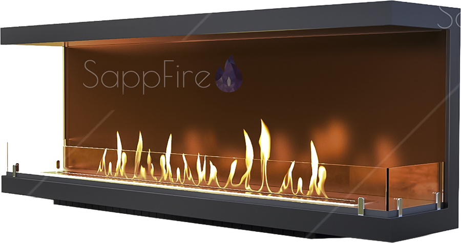 

Настенный биокамин Sappfire, Черный, Sappfire торцевой очаг 500