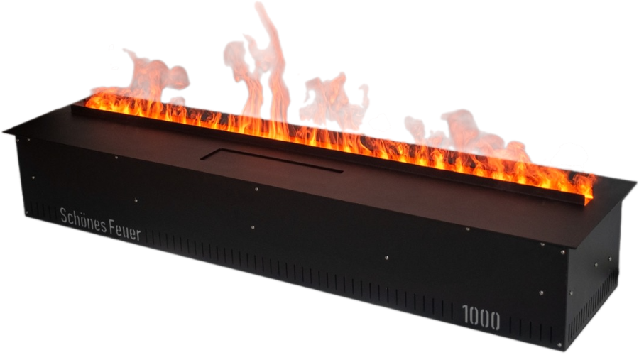 Линейный электрокамин Schones Feuer 3D FireLine 1000, цвет черный - фото 2