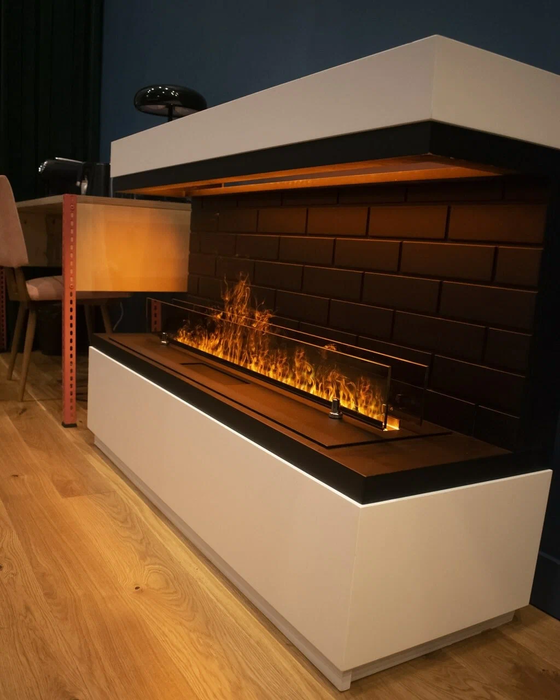 Линейный электрокамин Schones Feuer 3D FireLine 1000, цвет черный - фото 5