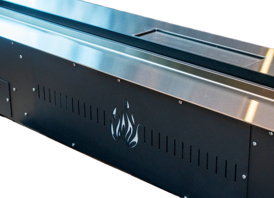 Линейный электрокамин Schones Feuer 3D FireLine 1000 Pro стальной, цвет черный - фото 2