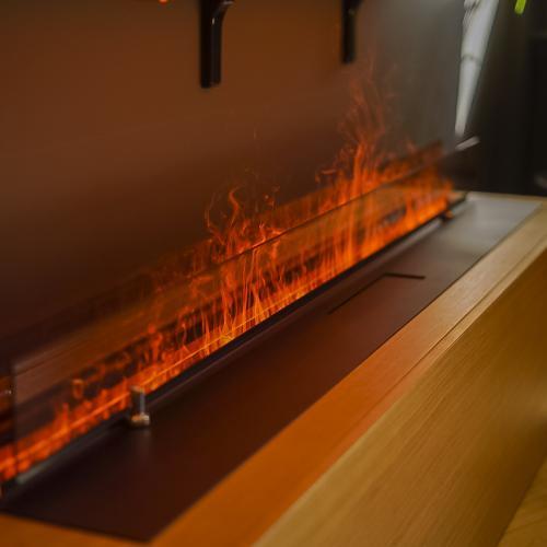 Линейный электрокамин Schones Feuer 3D FireLine 1500, цвет черный - фото 6