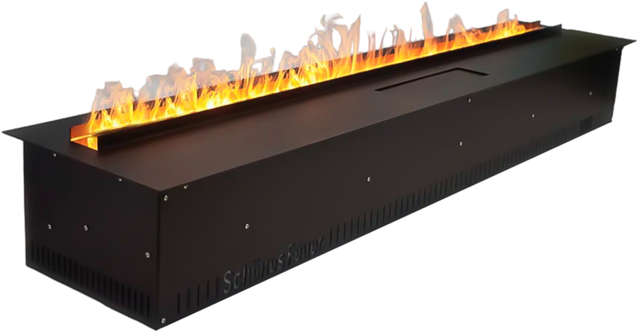 Линейный электрокамин Schones Feuer 3D FireLine 2000, цвет черный