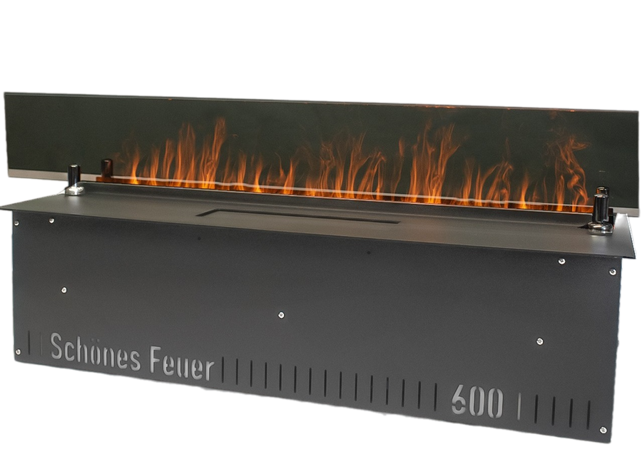 Линейный электрокамин Schones Feuer 3D FireLine 600, цвет черный - фото 3