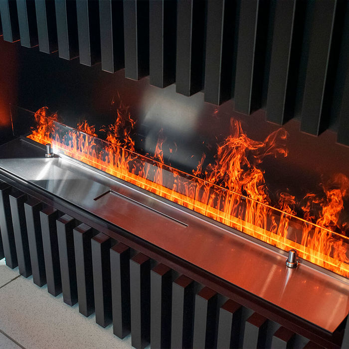 Линейный электрокамин Schones Feuer 3D FireLine 600 Pro стальной, цвет черный - фото 3