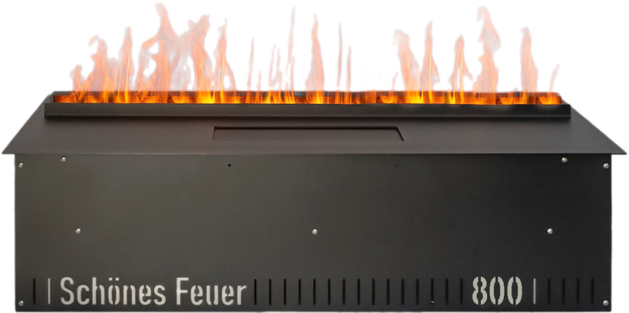 Линейный электрокамин Schones Feuer 3D FireLine 800, цвет черный - фото 2