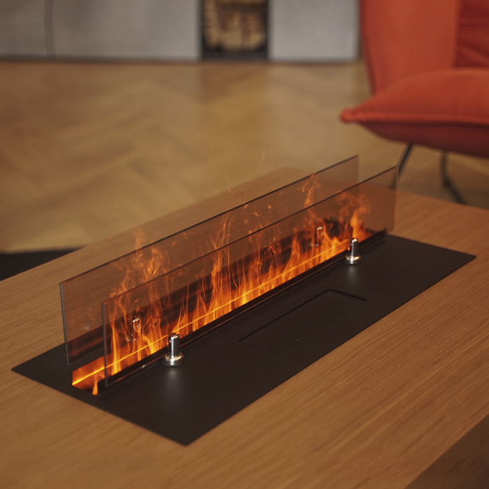 Линейный электрокамин Schones Feuer 3D FireLine 800, цвет черный - фото 5