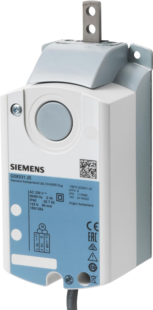 

Привод воздушной заслонки Siemens, Siemens GLB331.2E