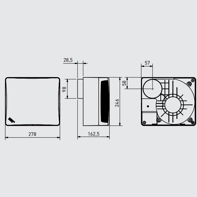 Вытяжной вентилятор для кухни Soler & Palau EBB-175 T DESIGN (230V 50) Soler & Palau EBB-175 T DESIGN (230V 50) - фото 2