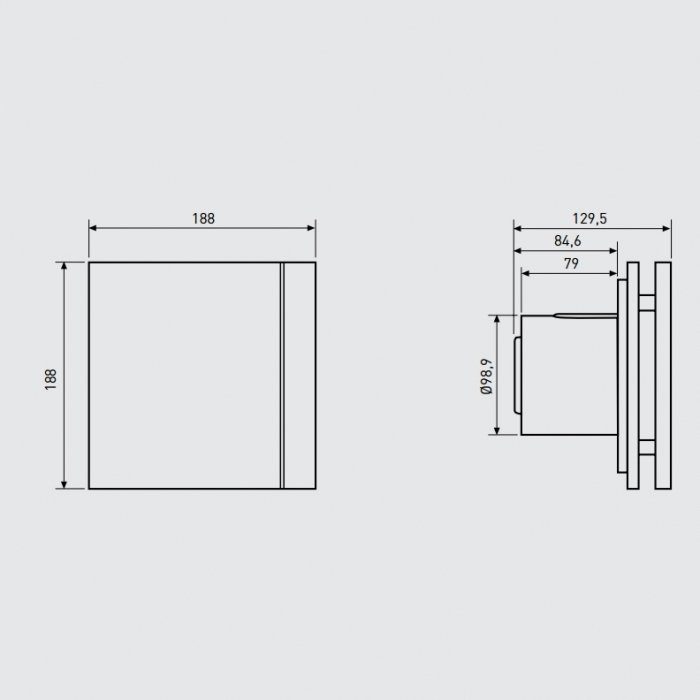 Вытяжка для ванной диаметр 100 мм Soler & Palau SILENT-100 CRZ DESIGN-3C - фото 3