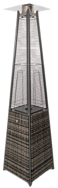 Газовый уличный обогреватель Stalleh Pyramid X4 Rattan Grey