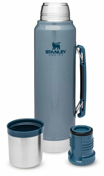 Термос Stanley Classic (1 литр), голубой Stanley Classic (1 литр), голубой - фото 2
