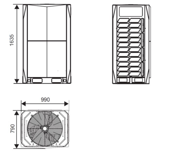 Наружный блок VRF системы 23-28,9 кВт Systemair