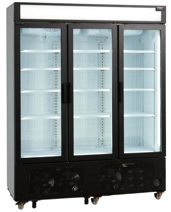 Морозильный шкаф TEFCOLD UFSC1600GCP, размер 535x470, цвет черный