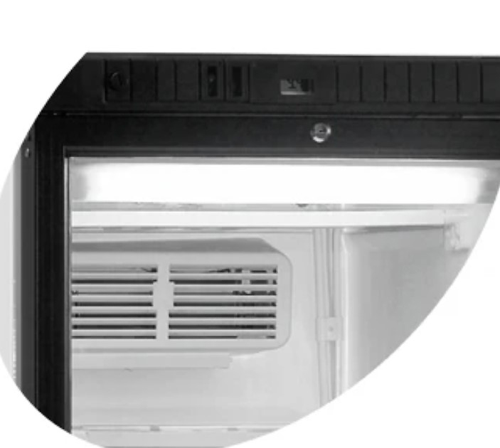 Морозильный шкаф TEFCOLD UFSC370G, размер 470x413, цвет белый - фото 3