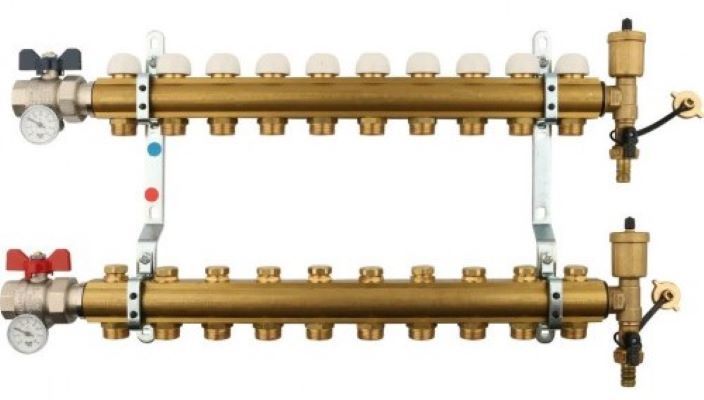 Коллектор регулируемый в сборе TIEMME фасадный валик на подкладке virtus в сборе полиакрил 180 мм ворс 18 мм 002205180