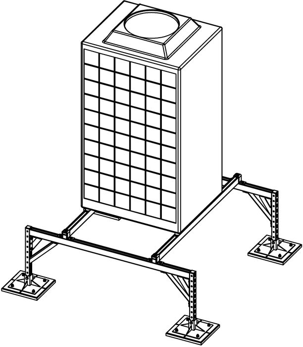 Подставка для кондиционера TMC подставка для крышек и разделочных досок доляна 17×14×17 см