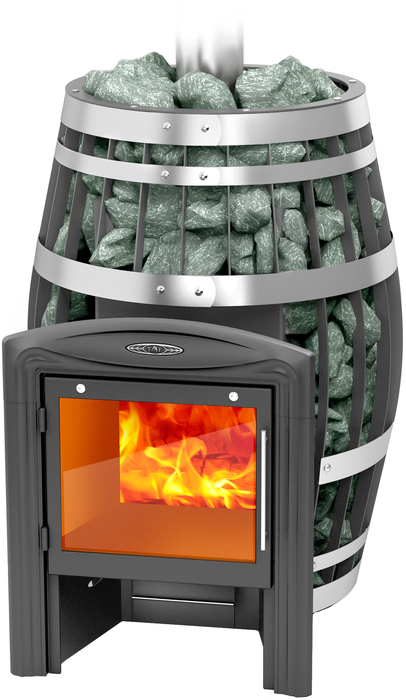 Дровяная печь 25 кВт TMF Саяны XXL 2015 Inox Витра ЗК цена и фото