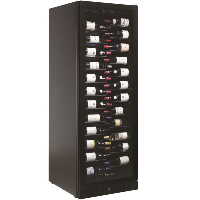 Встраиваемый винный шкаф 101-200 бутылок Temptech CD180SB-B, цвет черный - фото 1