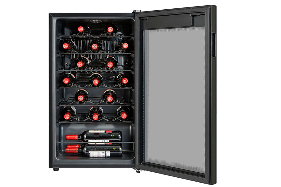 Отдельностоящий винный шкаф 22-50 бутылок Temptech PWF9500SBS, цвет серый - фото 2