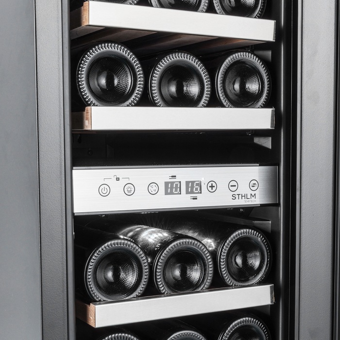 Встраиваемый винный шкаф Temptech STX30DS, цвет серебристый - фото 6