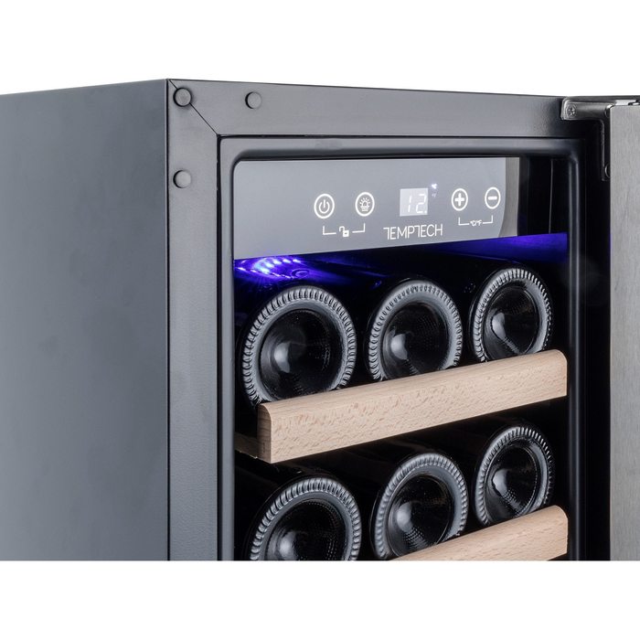 Встраиваемый винный шкаф Temptech WPQ30SCB, цвет черный - фото 7